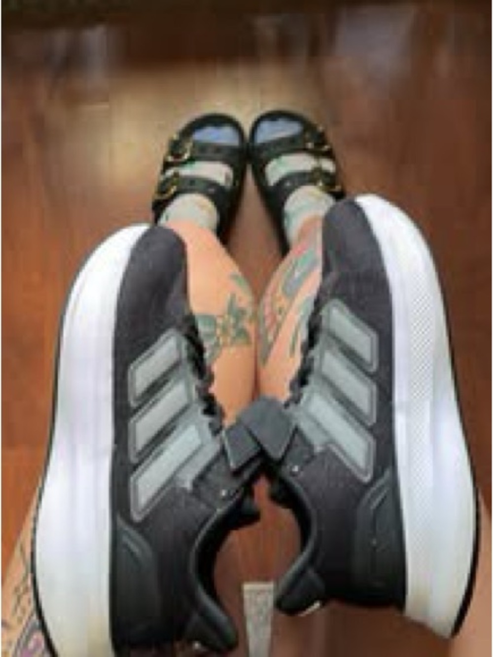 Adidas Kids’s Black Athletic Sneakers - Picture 2 of 4